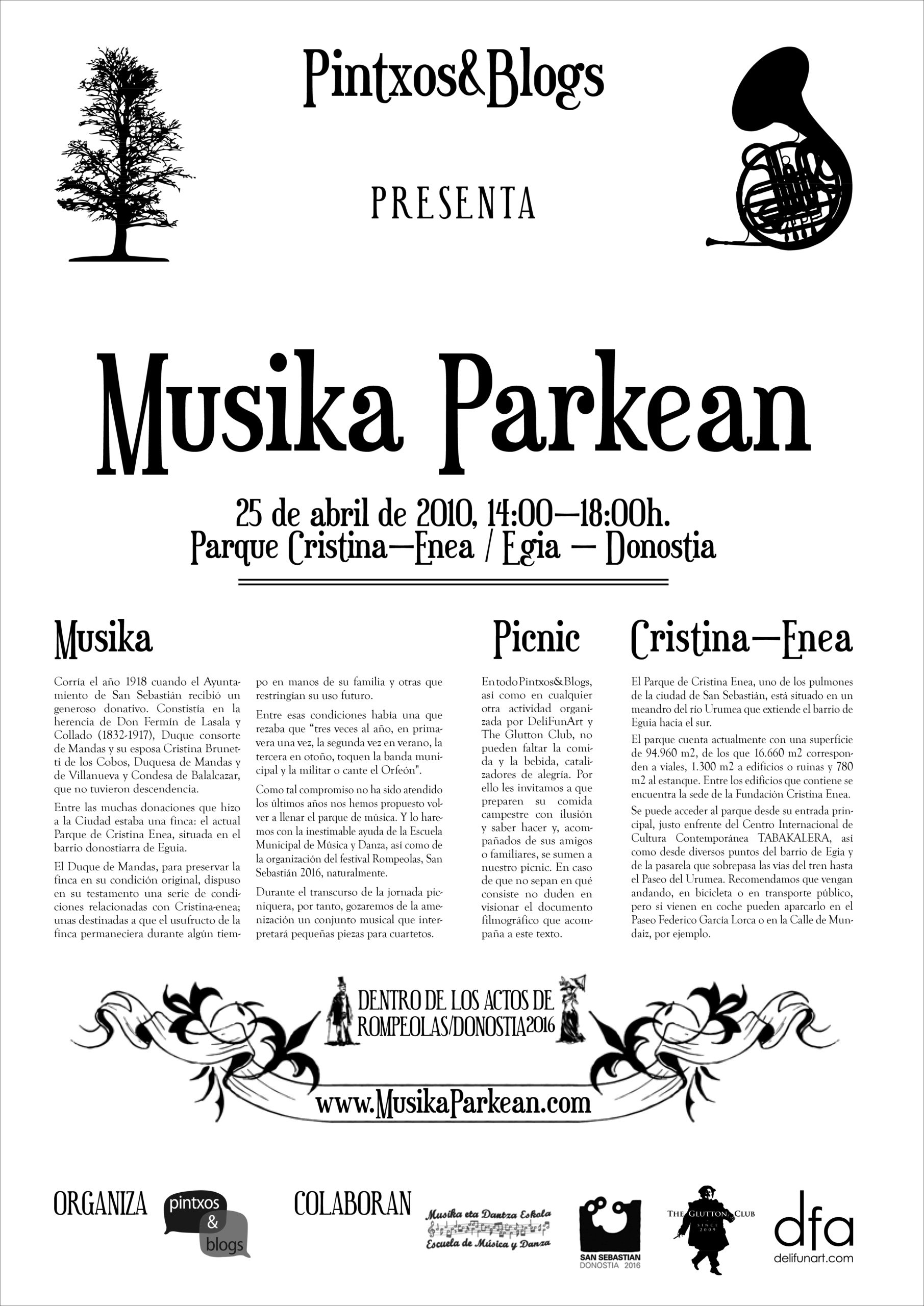 2010.04.15 — Musika Parkean I. 25.04.2010, Parque Cristina Enea parkea